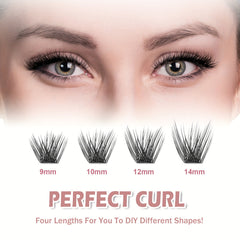 36 Pcs Lash Clusters Individual Lashes 9-14mm D Curl Wispy Extension
