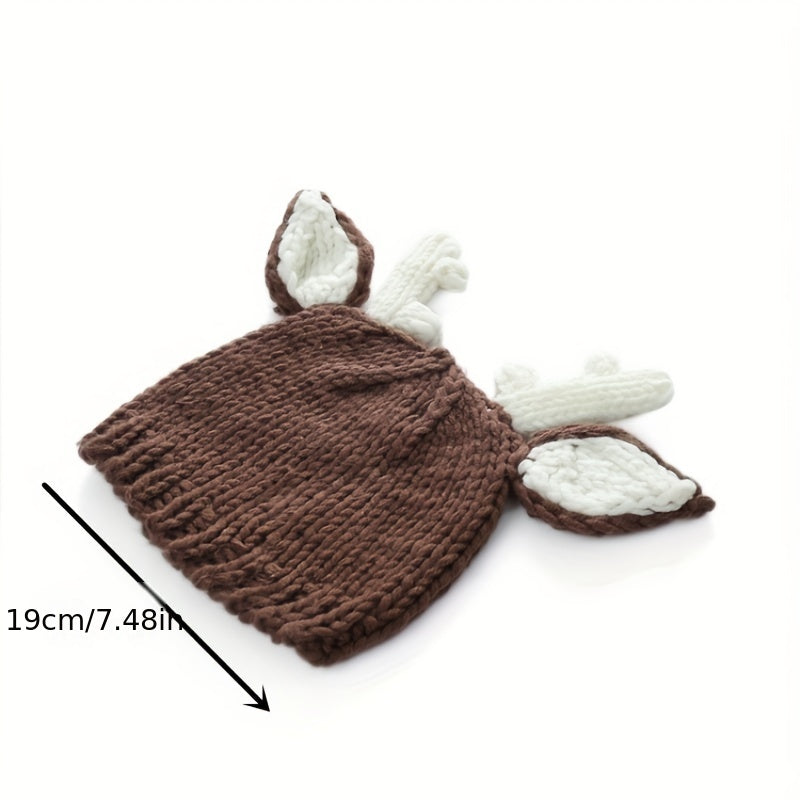 Christmas Deer Coffee Velvet Costume Photography Props Set