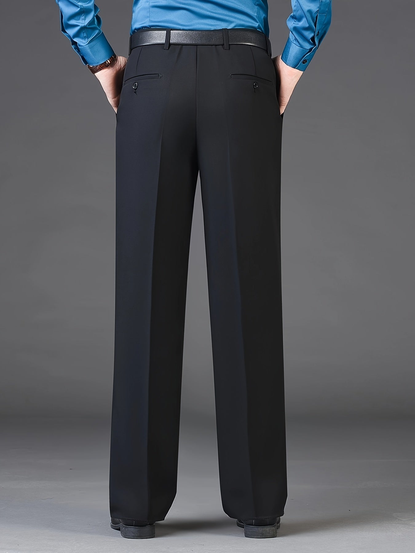 Men's Formal Solid Dress Pants For Business
