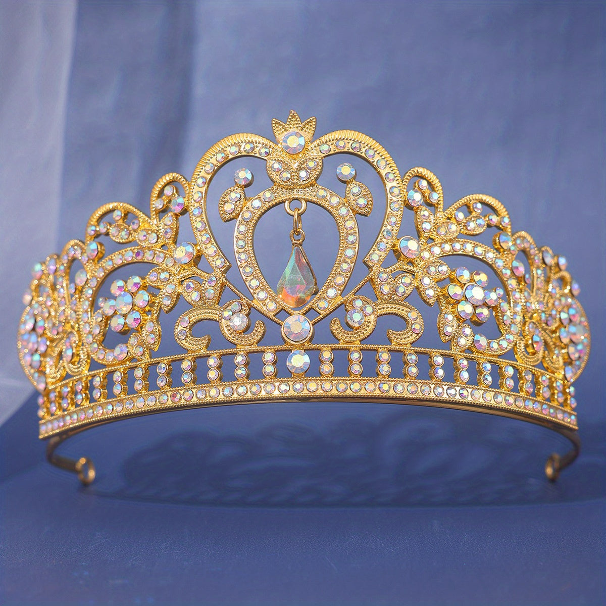 Silver Crystal Crowns And Tiaras With Comb For Girls Or Women