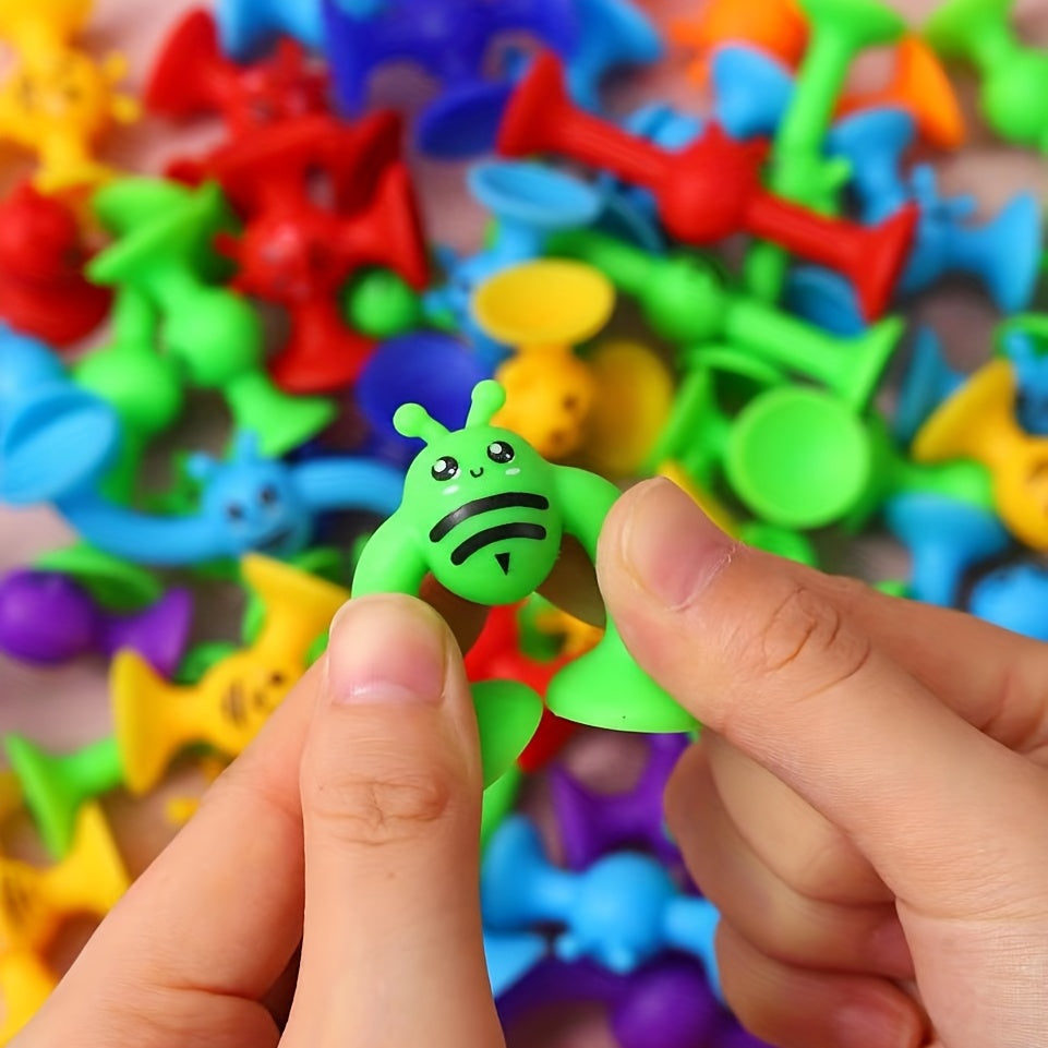 Bees Suction Cup Toy Soft Building Blocks Pop Sucker Toy Small Throw Darts Set