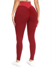 Honeycomb Sports Fitness Yoga Pants High Waist Leggings