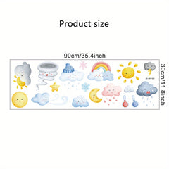 Astronaut Clouds Balloons Sky Wall Stickers