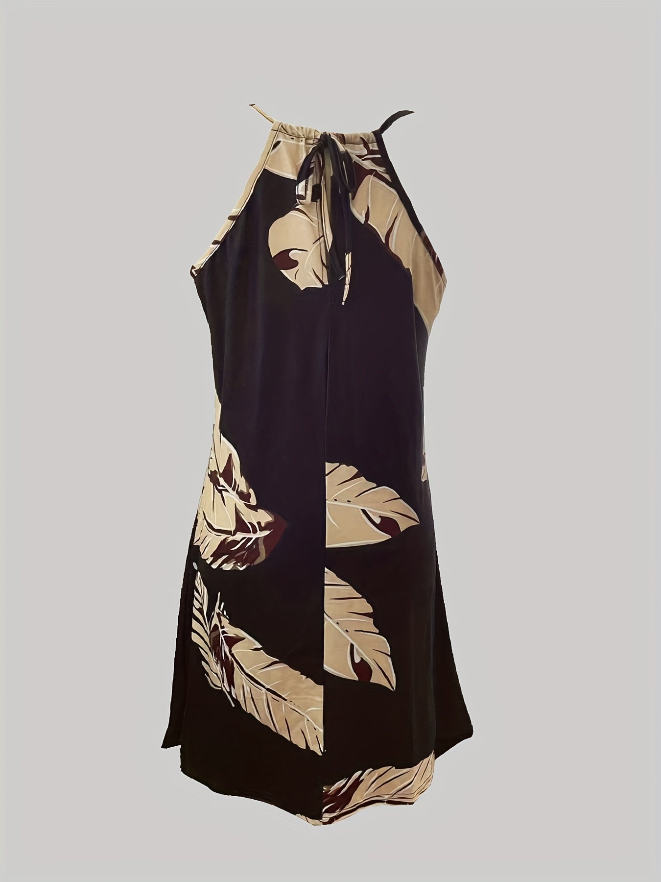 Criss Cross Sleeveless Tank Dress Women's Clothing