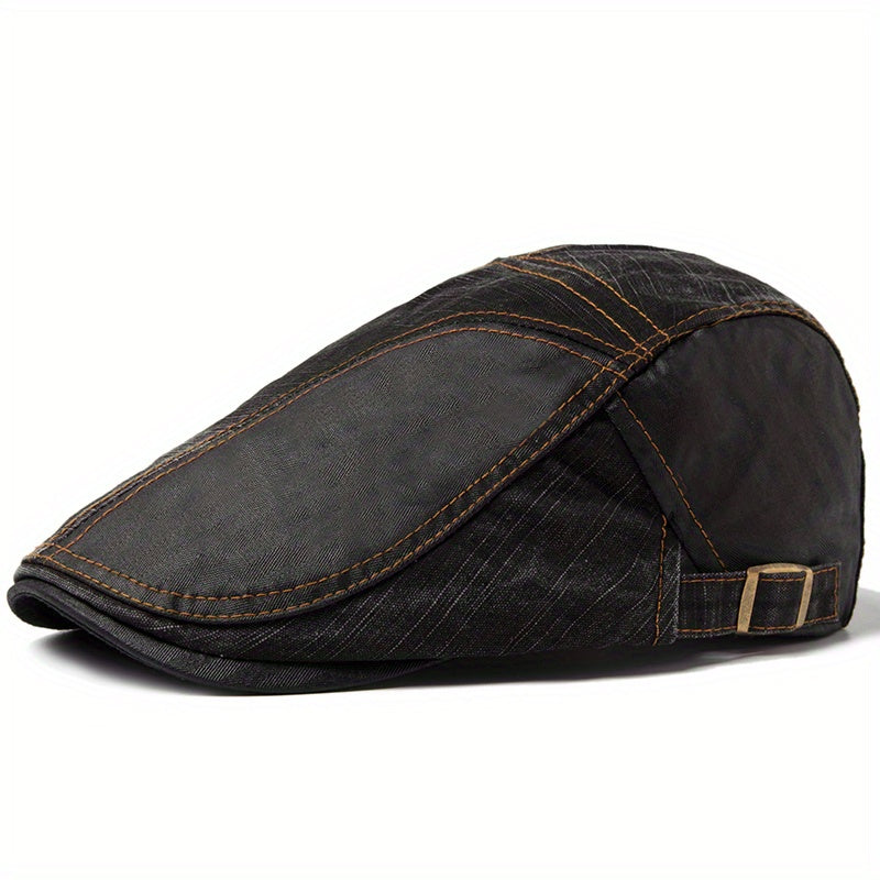 Newsboy Cap Summer Beret Vintage Visor Flat Caps Patchwork Fabric