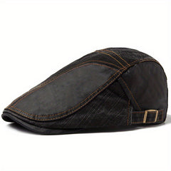 Newsboy Cap Summer Beret Vintage Visor Flat Caps Patchwork Fabric