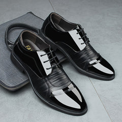 Men's Derby Style Dress Shoes Lace-up Formal Oxfords