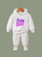 OERYUI 2pc Activewear Set SCARY NIGHT Print Hoodies Pants Set