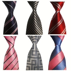Men's Striped Plaid Tie Necktie