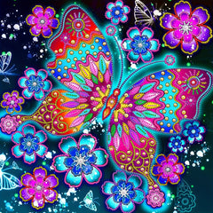 Colorful Butterfly Special Shape Diamond Painting Kit DIY 5D Art