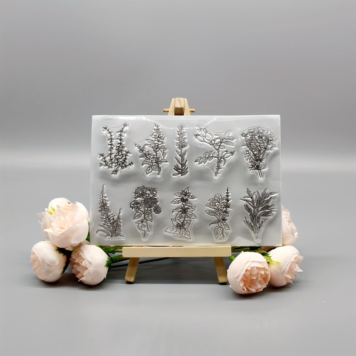 Plant DIY Silicone Clear Stamp for Scrapbooking Crafts