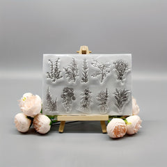 Plant DIY Silicone Clear Stamp for Scrapbooking Crafts