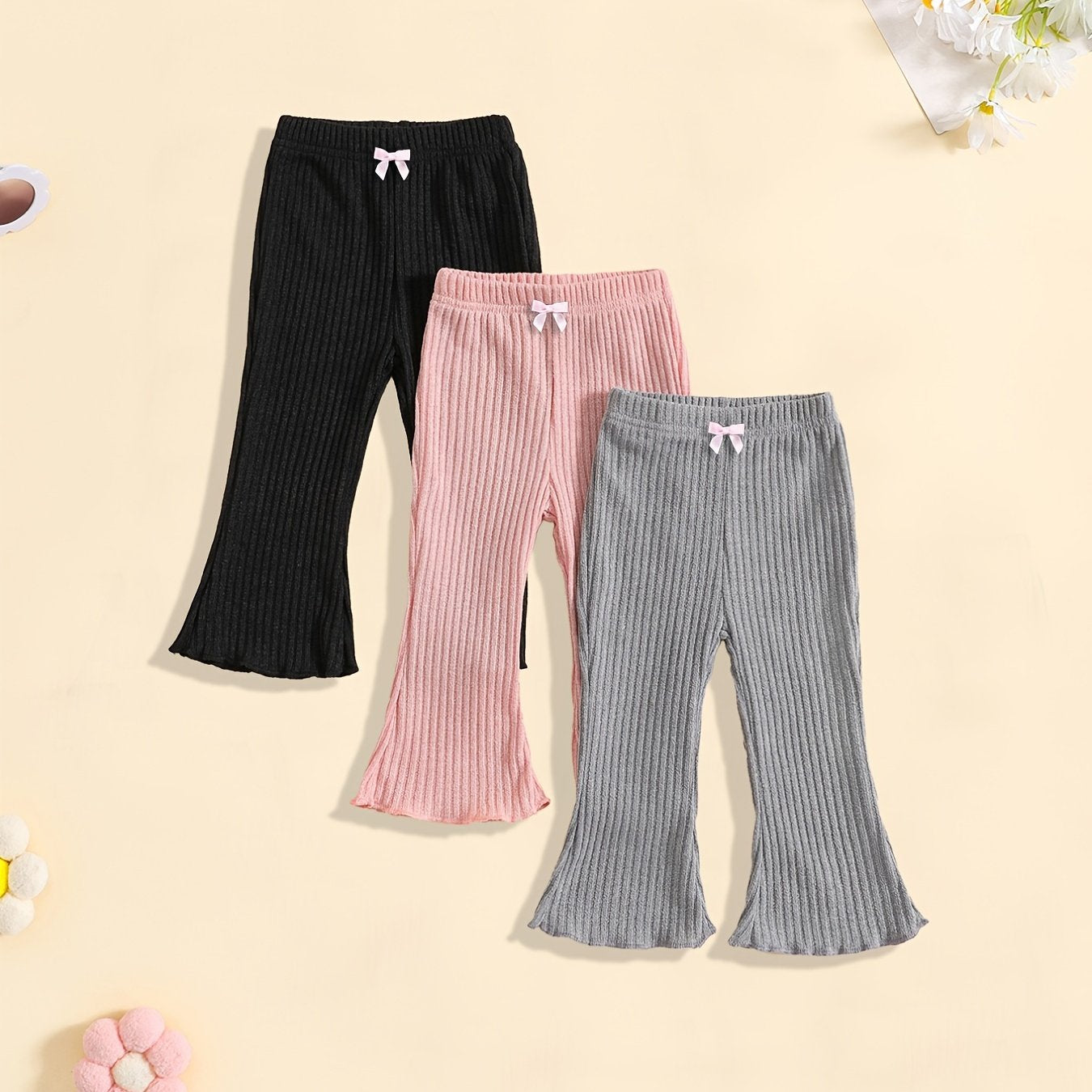 Baby Girls Casual Flared Leg Pants