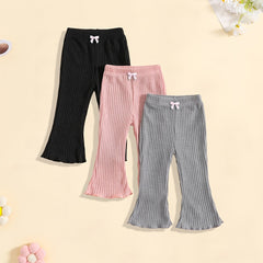 Baby Girls Casual Flared Leg Pants