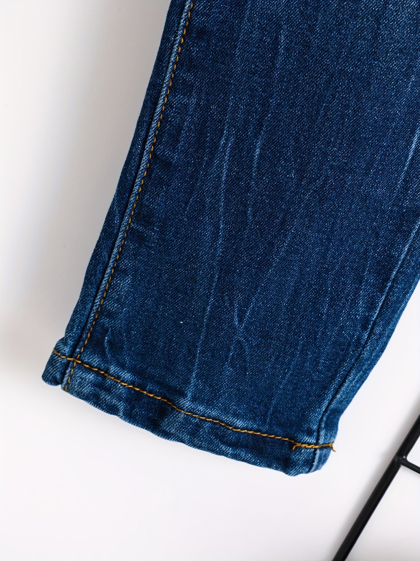 Boys Ripped Denim Jeans Elastic Waist Pants