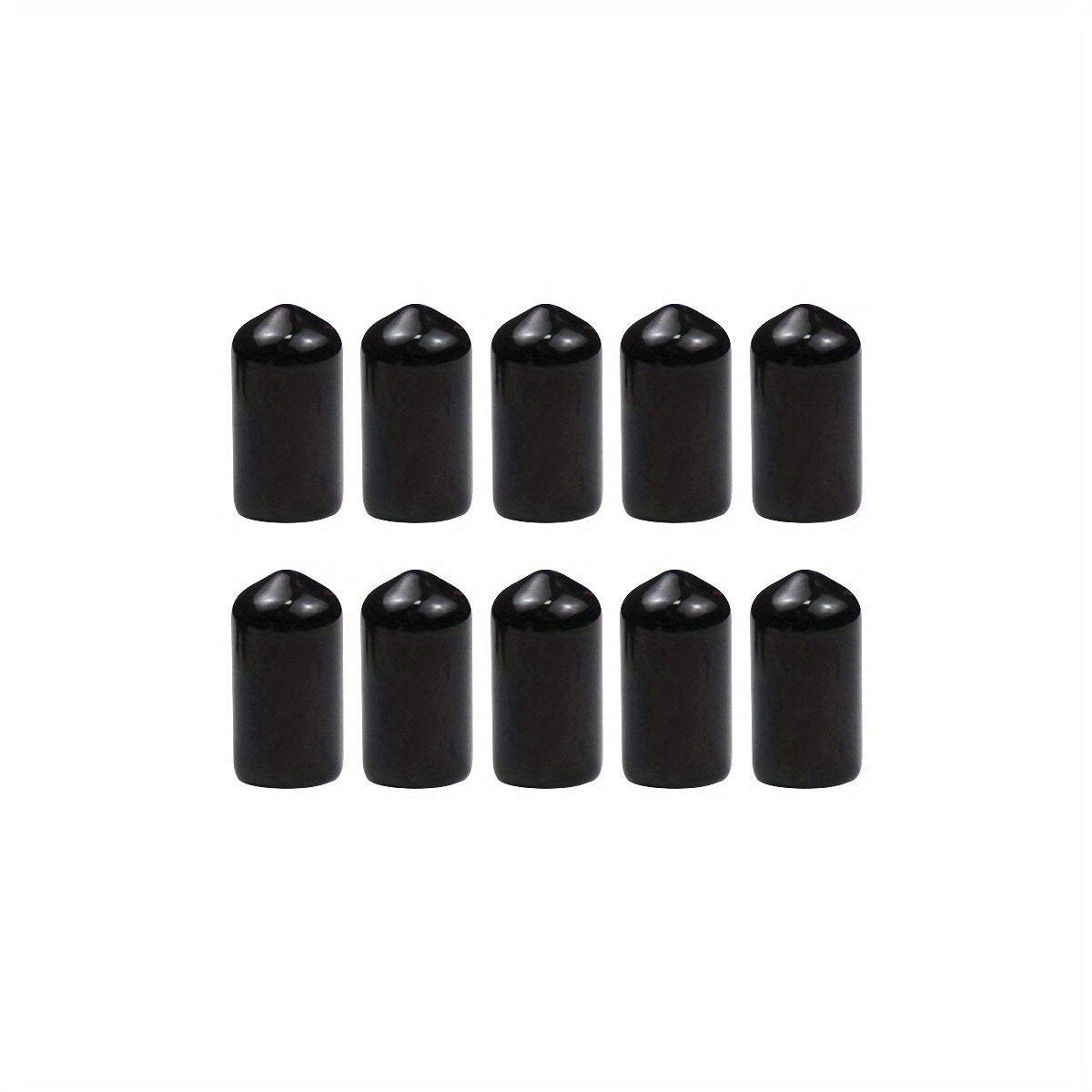 10pcs Billiard Cue Tip Cap Rubber Pool Tip Cover