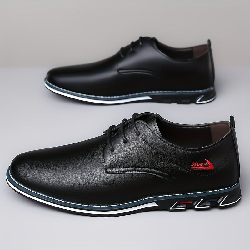 Men's Solid Comfy Lace Up Casual Shoes