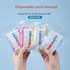 5pcs Waterproof Portable Rain Ponchos - Convenient and Disposable