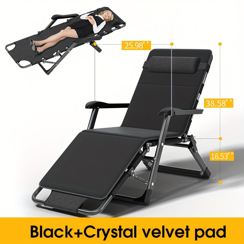 Portable Folding Lounger Chair for Office Home Outdoor Beach