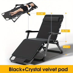 Portable Folding Lounger Chair for Office Home Outdoor Beach