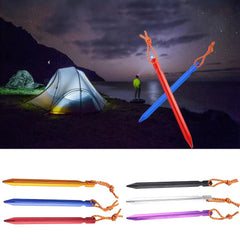 5pcs Tent Pegs Aluminium Alloy Triangular Ground Stakes Heavy Duty Ground Nails