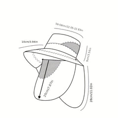 Men's Sun Protection Hat with Neck Guard