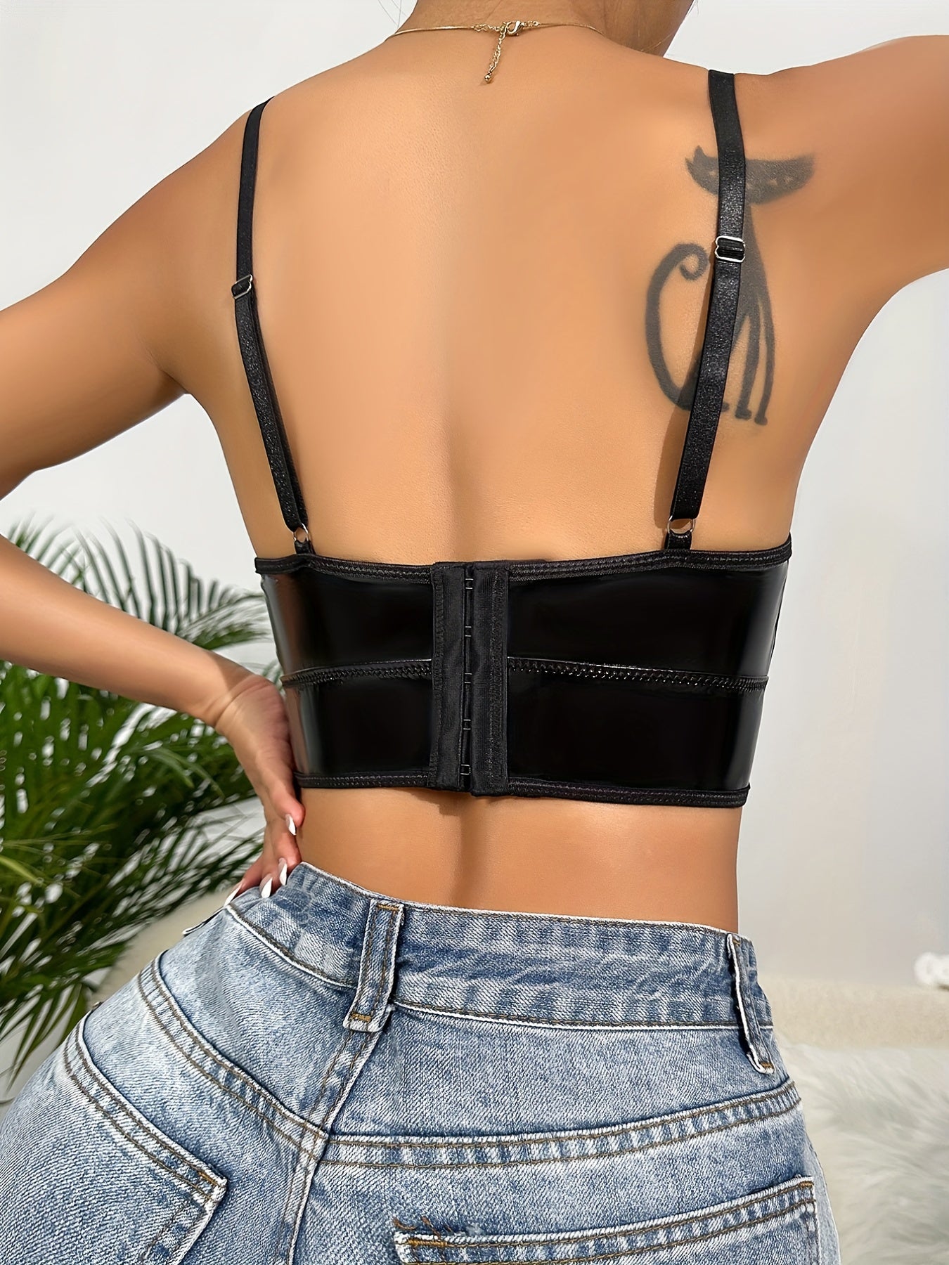 Hollow Out Tummy Control Slimmer Crop Top Women's Underwear