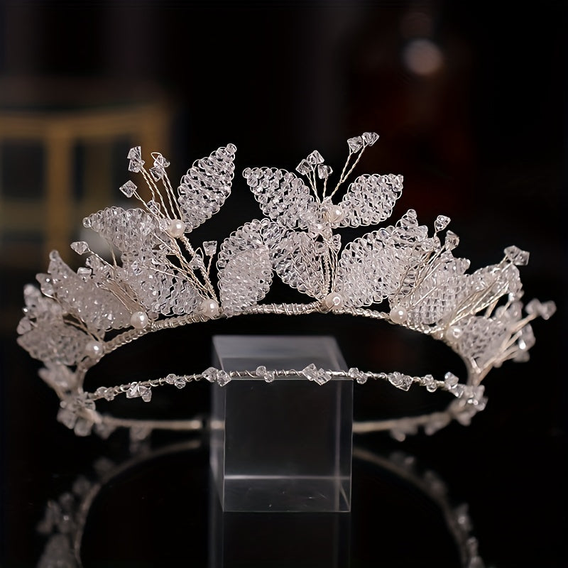 Crystal Headband Tiara Hairband - Bride Rhinestone Wedding Hair Accessories