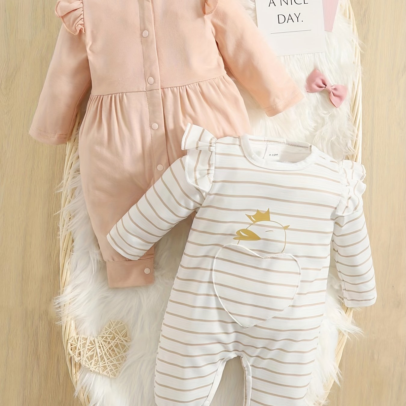 Infant Baby Jumpsuit Set Long Sleeve Rompers