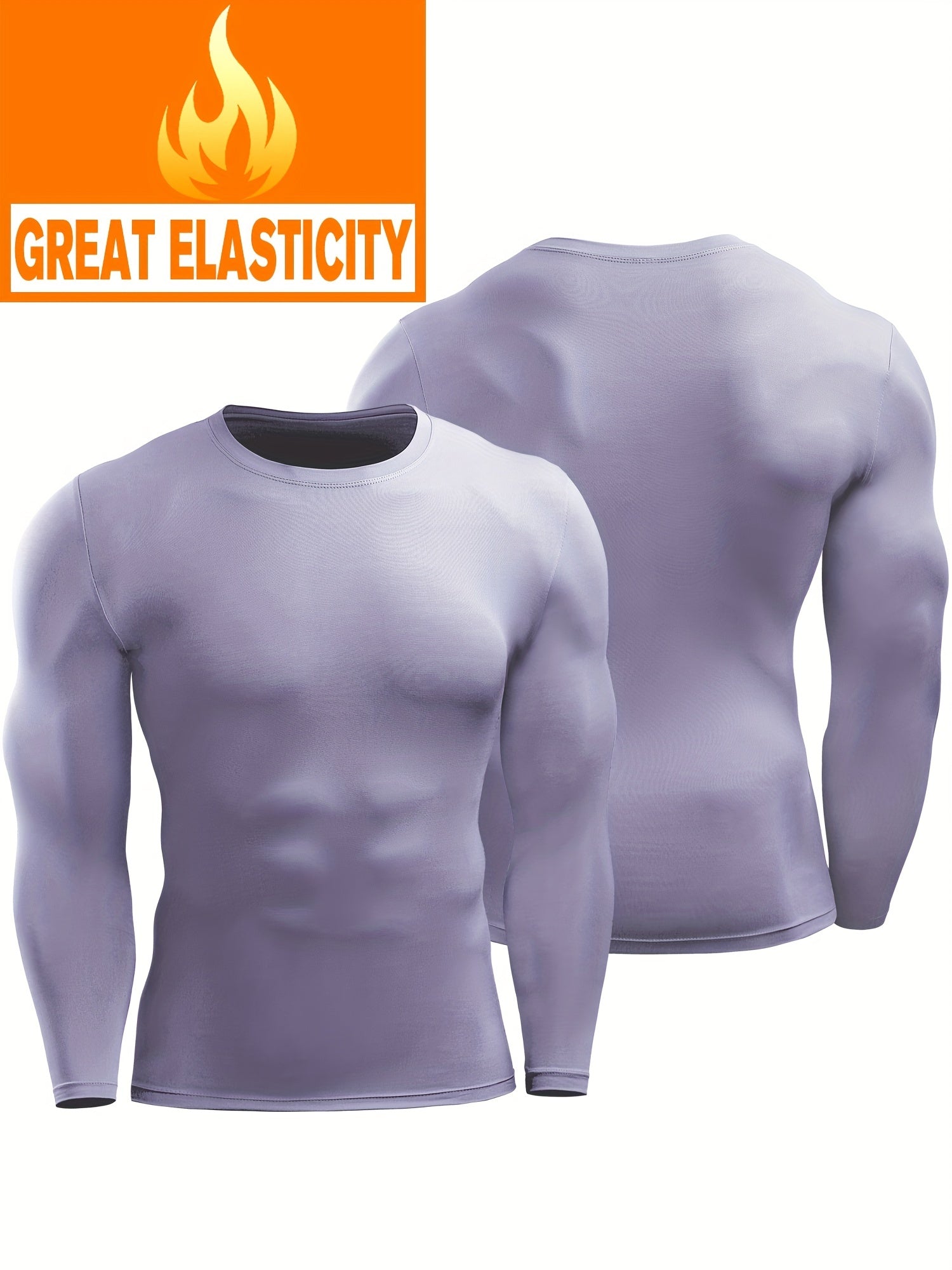 Men's Long sleeve Tights Quick Drying Fitness Tops