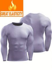 Men's Long sleeve Tights Quick Drying Fitness Tops