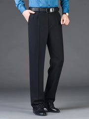 Men's Formal Solid Dress Pants For Business