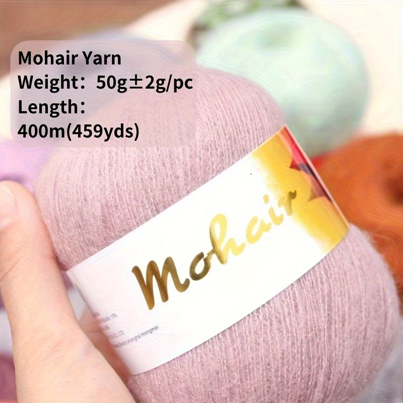 Soft Warm Mohair Wool Yarn 50g - DIY Crocheting Knitting Sweater Shawl