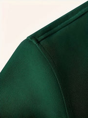 Men's Horse Print Polo Shirt Long Sleeve