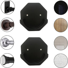 Adhesive Shower Curtain Rod Holders with Extra Support
