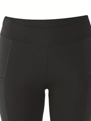 Cropped Yoga Pants Side Pockets High Stretch Leggings Women's Activewear