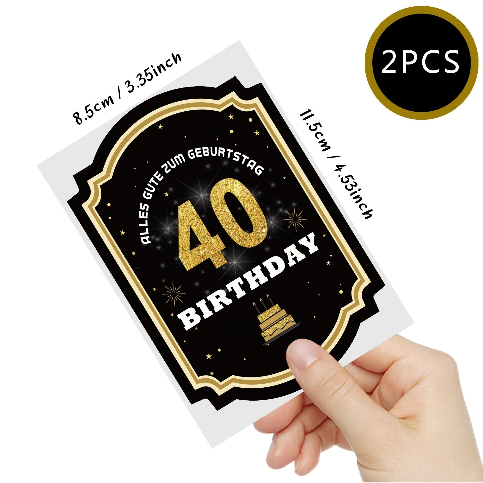40th Birthday Bottle Labels Self Adhesive for Champagne & Sparkling Wine