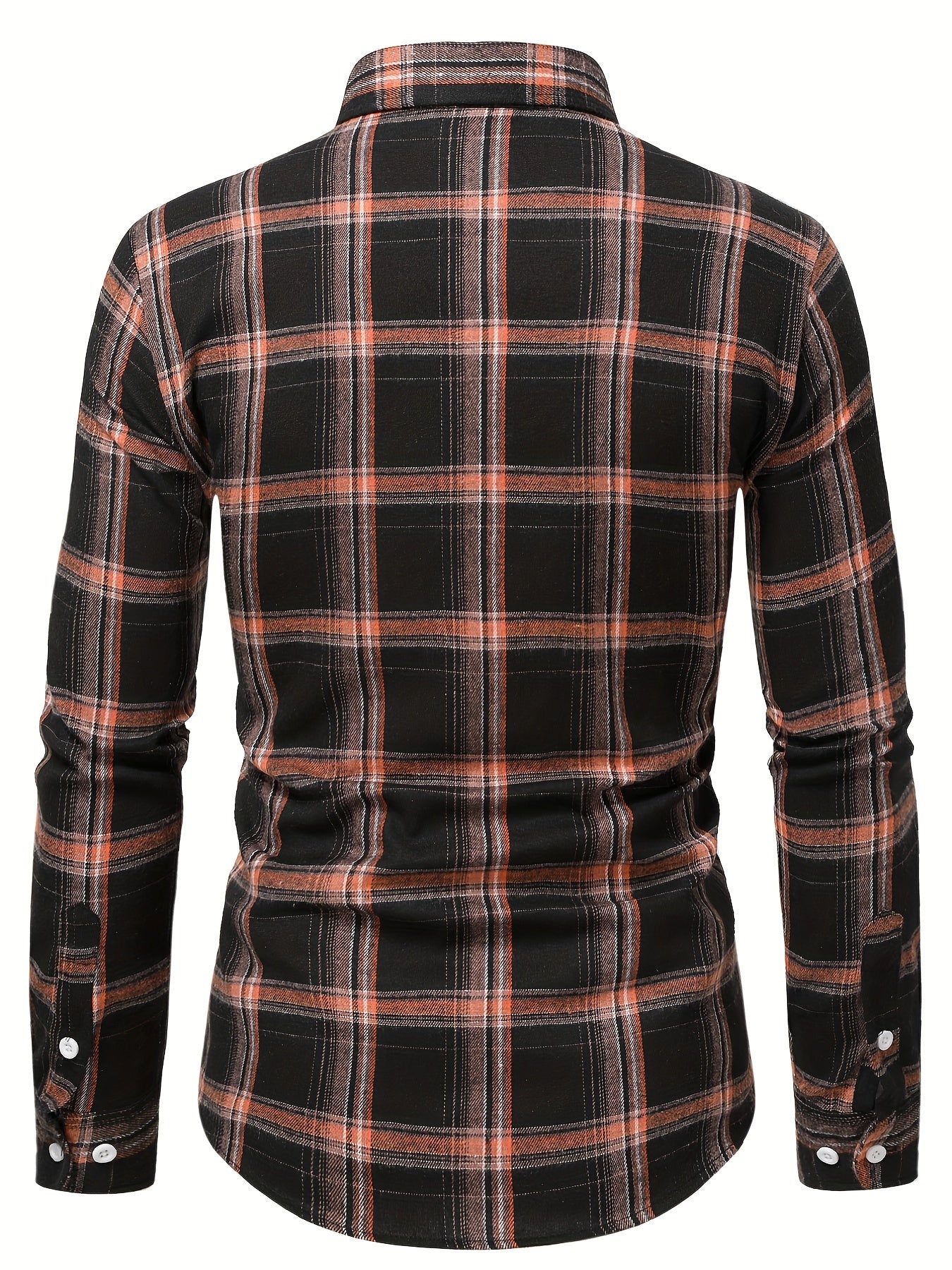 Paisley Print Collar Men's Casual Button Up Long Sleeve Shirt