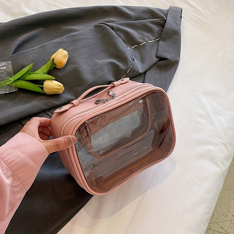 Large Waterproof Makeup Bag with Wet Dry Separation