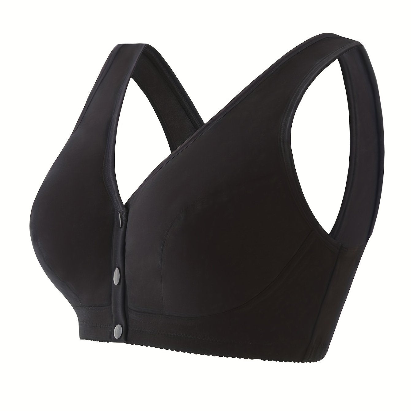 Front Buckle Wireless Push Up Bra