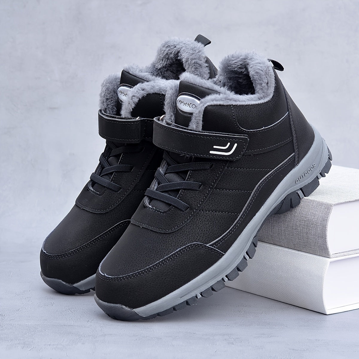 Non Slip Hiking Shoes Wear Resistant Shockproof Warm Camping Shoes