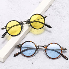 Steampunk Small Frame Round Hip-hop Sunglasses