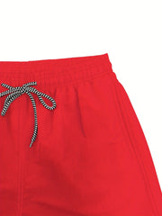 Men's Casual Beach Shorts Sports Swimming Trunks for Summer Vacation