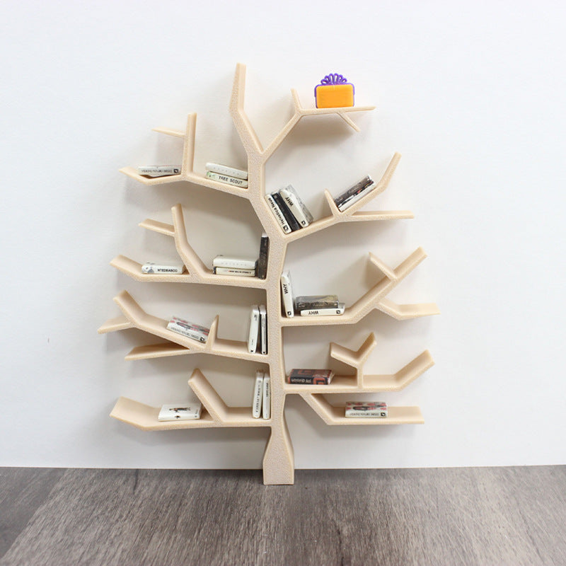 Dollhouse Book Shelf Tree w/ Colorful Books & Accessories for BJD Fans