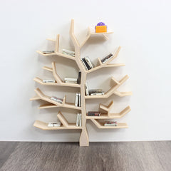 Dollhouse Book Shelf Tree w/ Colorful Books & Accessories for BJD Fans