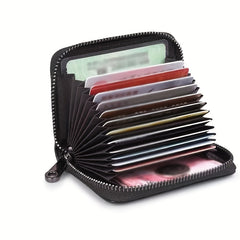 Men's Large Capacity Zipper Card Holder Wallet