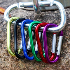 2pcs D Spring Hook Buckle for Camping Hiking