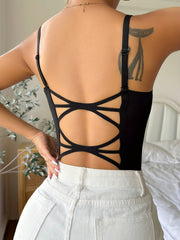 Seamless Solid Cami Corset Tummy Control Body Shaper