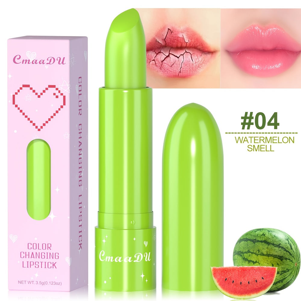 6 Colors Fruit Flavor Moisturizing Lipstick Hydrating & Removing Dead Skin