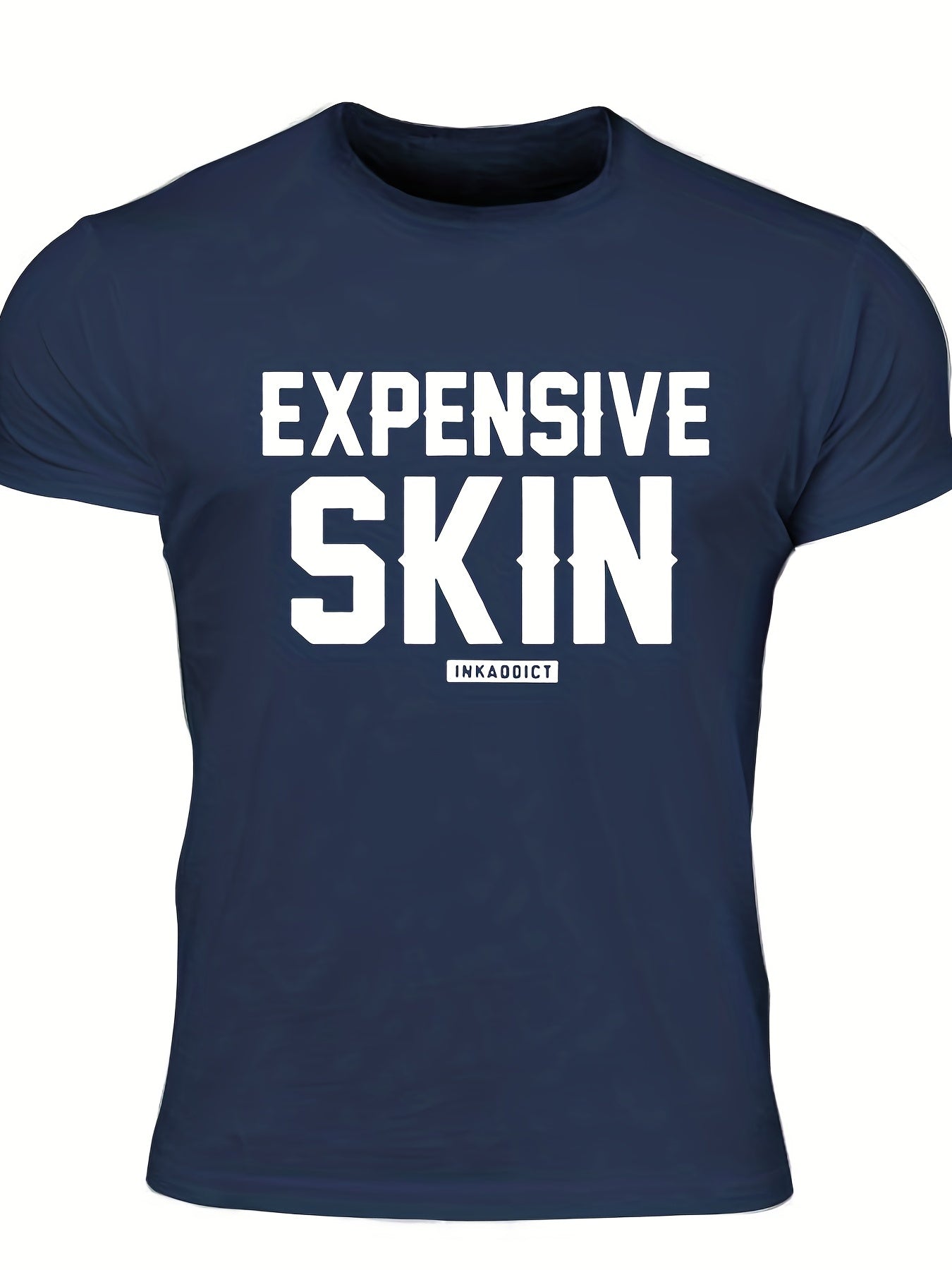 Men's Skin Print T Shirt Crew Neck Tee for Summer Outings